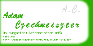 adam czechmeiszter business card